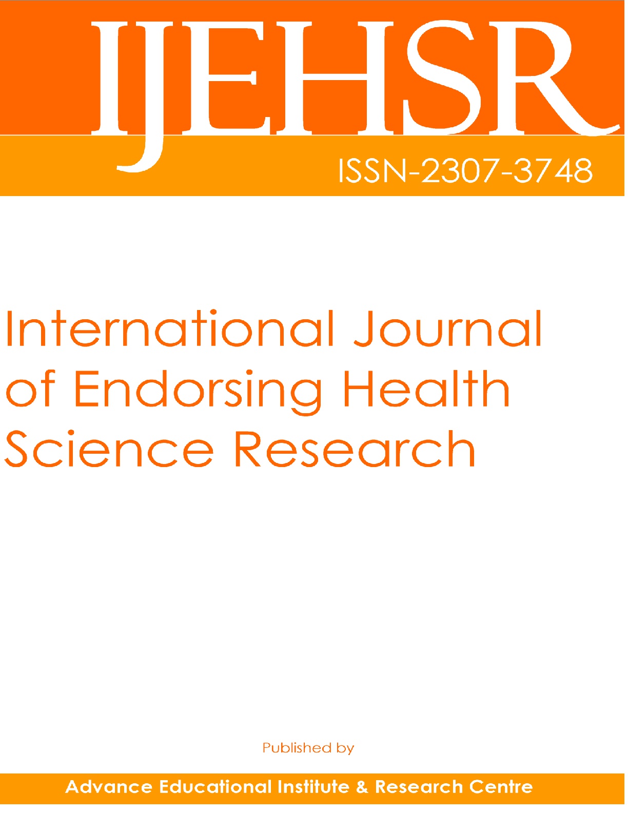 					View Vol. 1 No. 1 (2013): International Journal of Endorsing Health Science Research
				