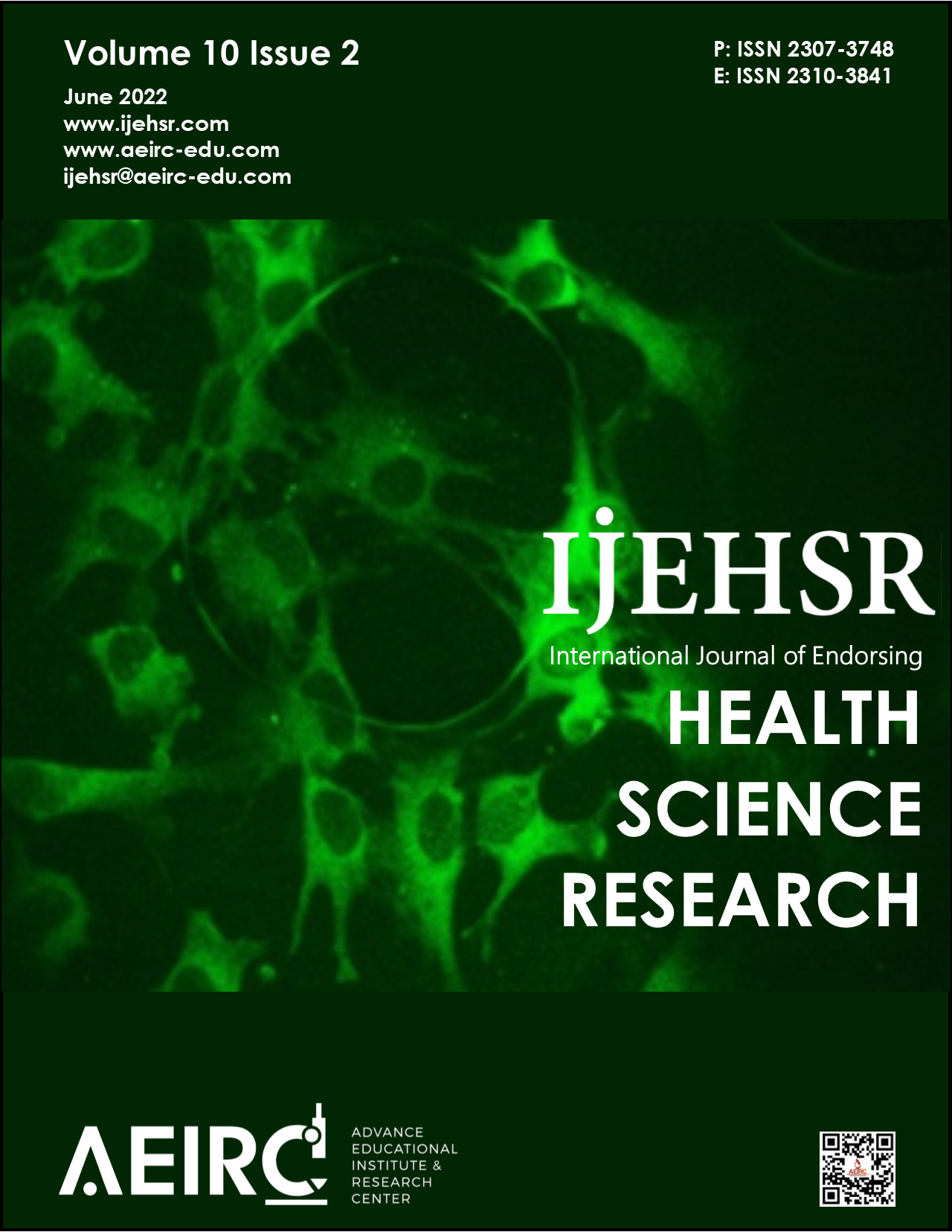 					View Vol. 10 No. 2 (2022): International Journal of Endorsing Health Science Research
				