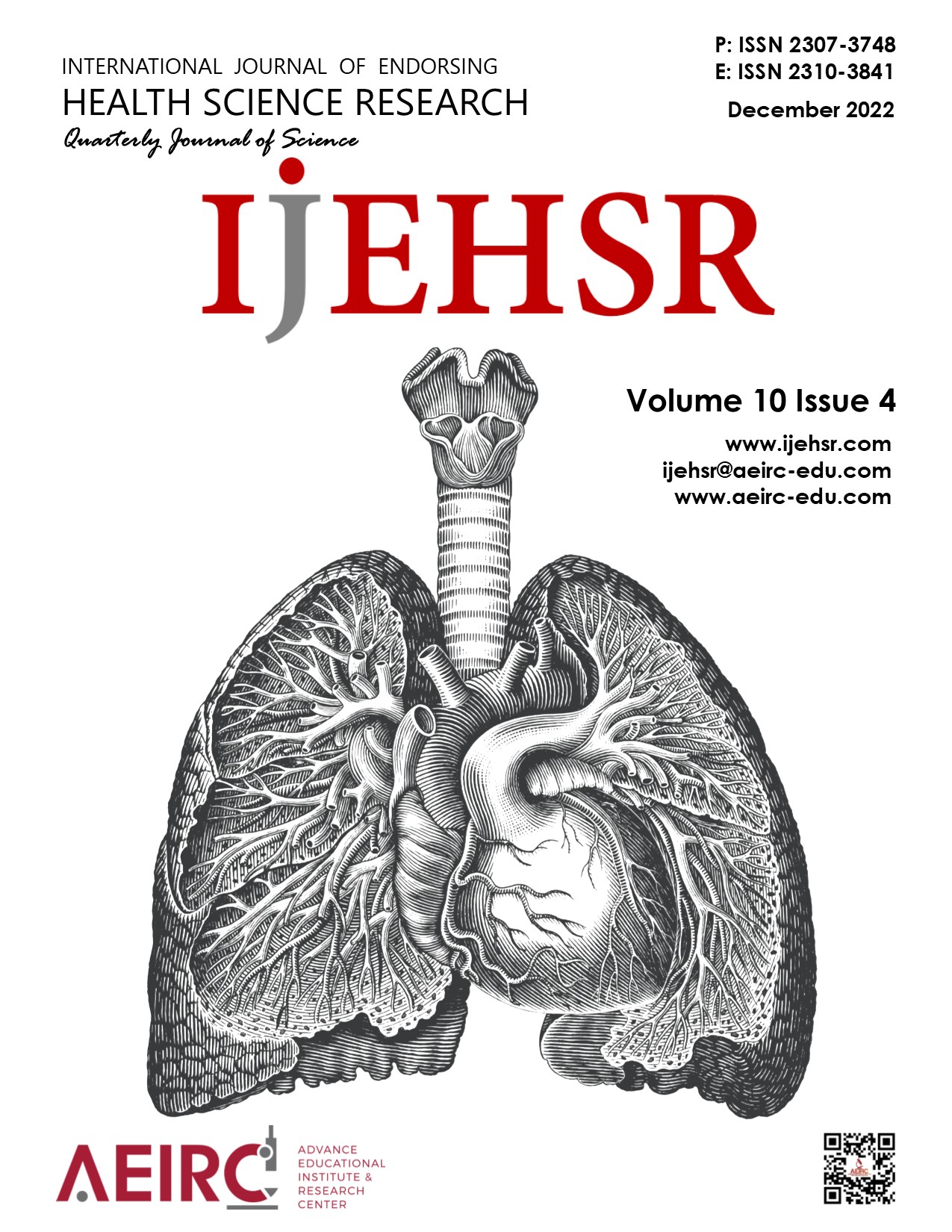 					View Vol. 10 No. 4 (2022): International Journal of Endorsing Health Science Research
				