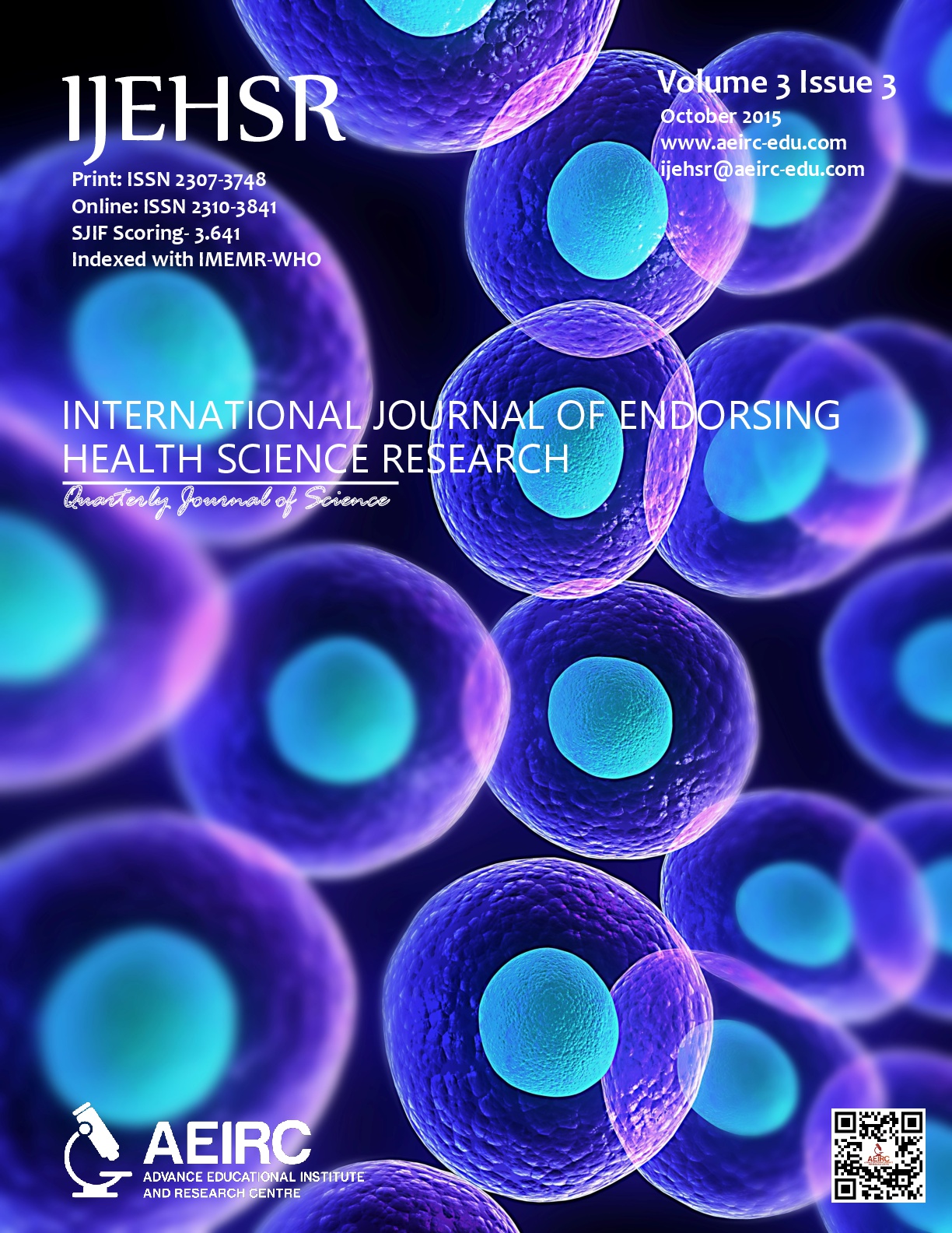 					View Vol. 3 No. 3 (2015): International Journal of Endorsing Health Science Research
				