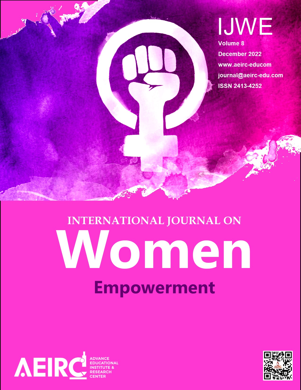 					View Vol. 8 (2022): International Journal on Women Empowerment
				